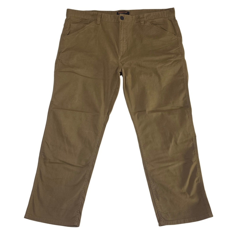 Ridgecut Work Pants 44x30 Brown Mens Utility Canvas Stretch Trousers Excellent